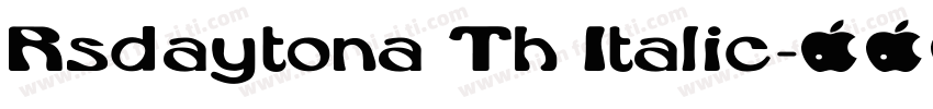 Rsdaytona Th Italic字体转换